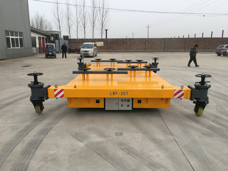 30 ton akumulatorowy wózek transportowy z stojakiem