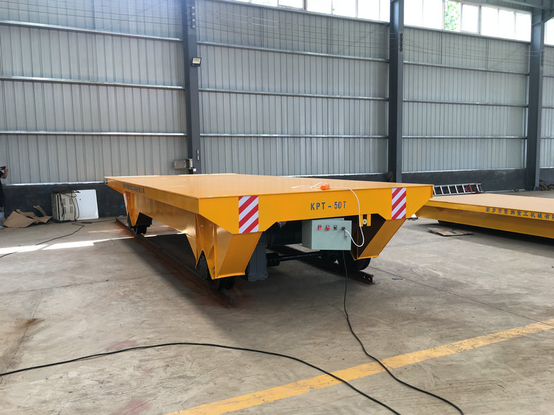 50T Remote Cable Powered Rail Transfer Cart Wykorzystanie fabryki